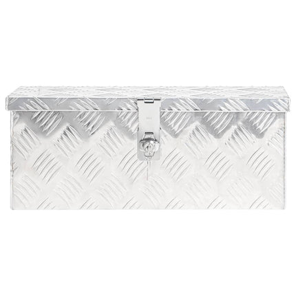 Storage Box Silver 50x20.5x15 cm Aluminium