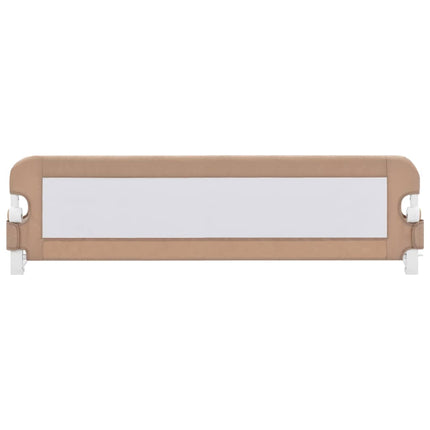 vidaXL Toddler Safety Bed Rail Taupe 150x42 cm Polyester