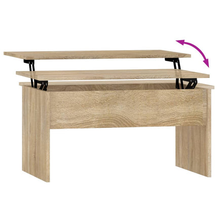 Coffee Table Sonoma Oak 80x50.5x41.5 cm Engineered Wood