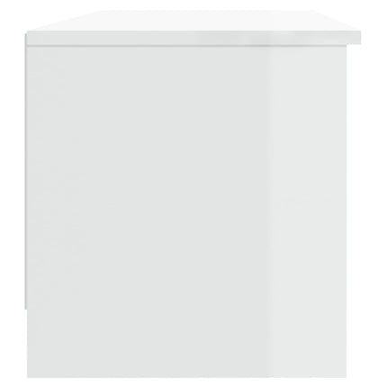 vidaXL TV Cabinet High Gloss White 102x35.5x36.5 cm Engineered Wood