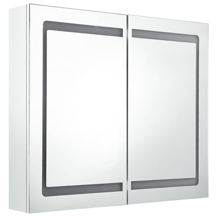 LED Bathroom Mirror Cabinet Shining White 80x12x68 cm