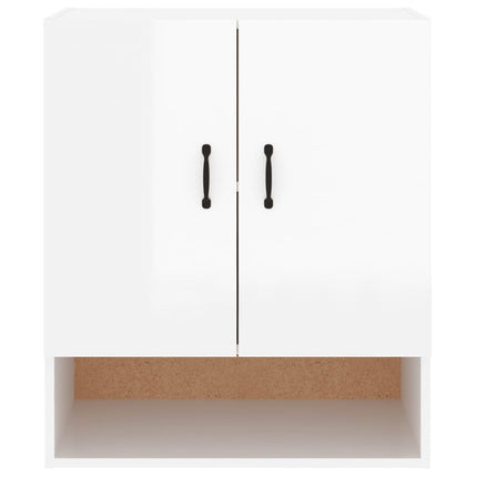 Wall Cabinet High Gloss White 60x31x70 cm Engineered Wood