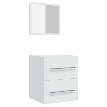 vidaXL Bathroom Cabinet with Mirror White 41x38.5x48 cm