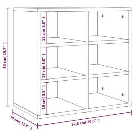 vidaXL Shoe Cabinet White 52.5x30x50 cm