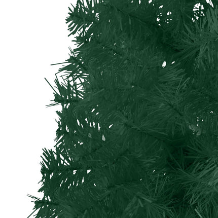 vidaXL Slim Artificial Half Christmas Tree with Stand Green 120 cm