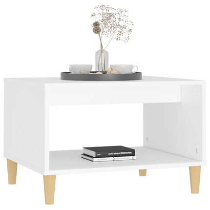 vidaXL Coffee Table  White 60x40x50 cm Engineered Wood