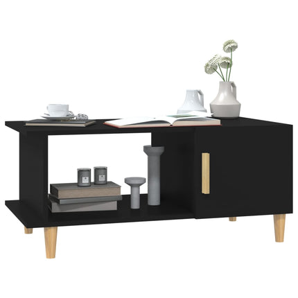 vidaXL Coffee Table Black 90x50x40 cm Engineered Wood