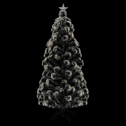 vidaXL Christmas Tree with LEDs Green and White 180 cm Fibre Optic