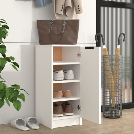 Shoe Cabinet White 30x35x70 cm Engineered Wood