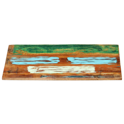 Rectangular Table Top 60x80 cm 25-27 mm Solid Wood Reclaimed