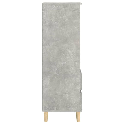 Highboard Concrete Grey 40x36x110 cm Engineered Wood