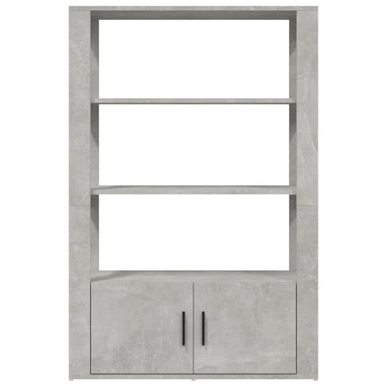 Sideboard Concrete Grey 80x30x119.5 cm Engineered Wood