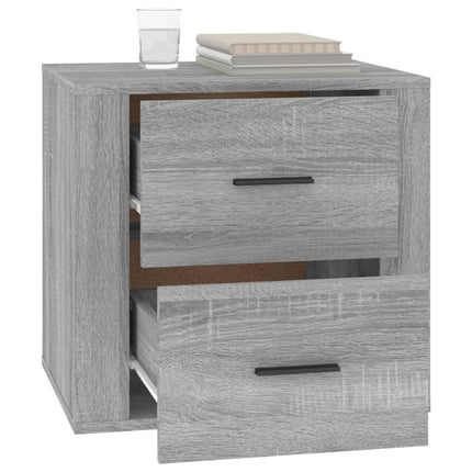 vidaXL Bedside Cabinet Grey Sonoma 50x39x47 cm