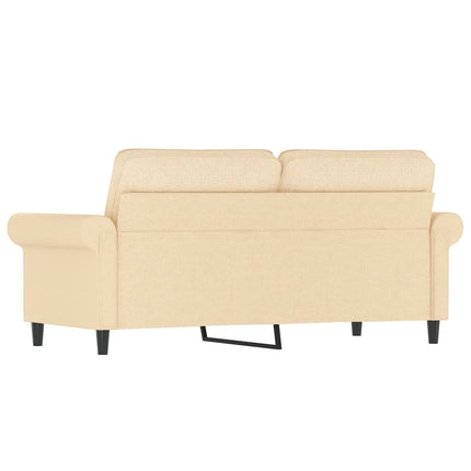 vidaXL 2-Seater Sofa Cream 140 cm Fabric
