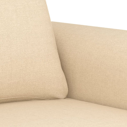 vidaXL 2-Seater Sofa Cream 140 cm Fabric