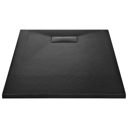 Shower Base Tray SMC Black 100x80 cm