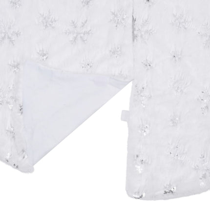 vidaXL Luxury Christmas Tree Skirt White 90 cm Faux Fur
