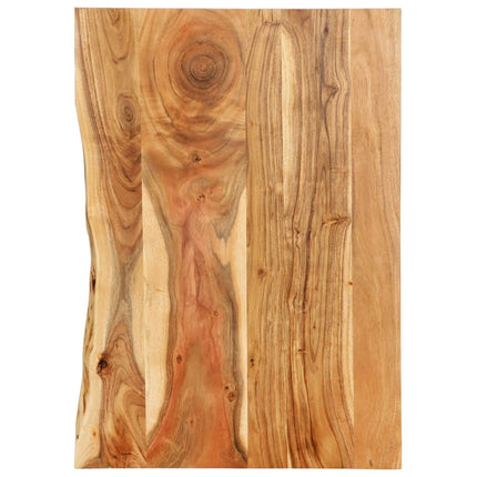 vidaXL Bathroom Vanity Top Solid Acacia Wood 80x55x2.5 cm