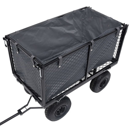 vidaXL Garden Cart Liner Dark Grey 86x46x41 cm Fabric