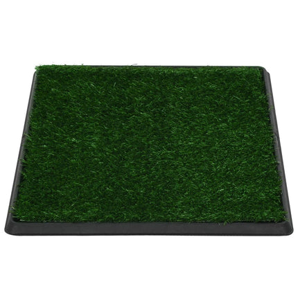 vidaXL Pet Toilet with Tray and Artificial Turf Green 64x51x3 cm WC