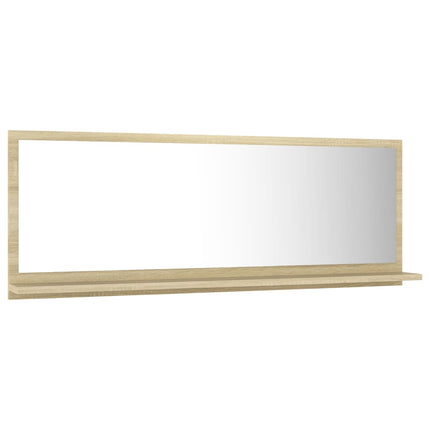vidaXL Bathroom Mirror Sonoma Oak 100cm Chipboard