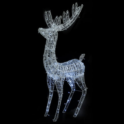 vidaXL XXL Acrylic Christmas Reindeer 250 LED 180 cm Cold white