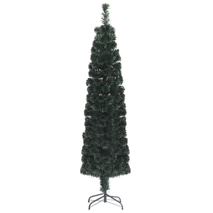 vidaXL Artificial Slim Christmas Tree with Stand 64 cm Fibre Optic