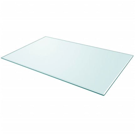Table Top Tempered Glass Rectangular 1000x620 mm