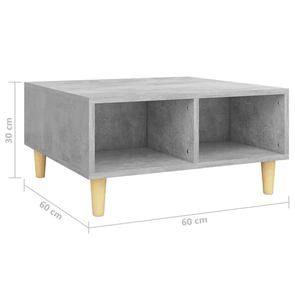 vidaXL Coffee Table Concrete Grey 60x60x30 cm Chipboard