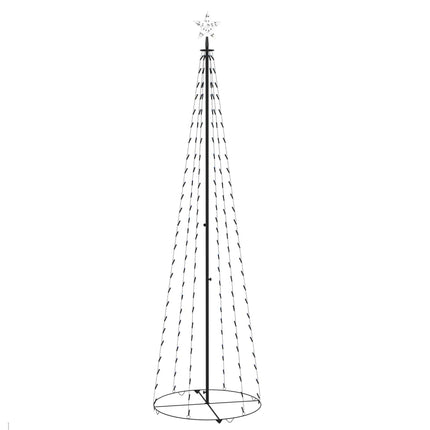 vidaXL Christmas Cone Tree Blue 136 LEDs Decoration 70x240 cm