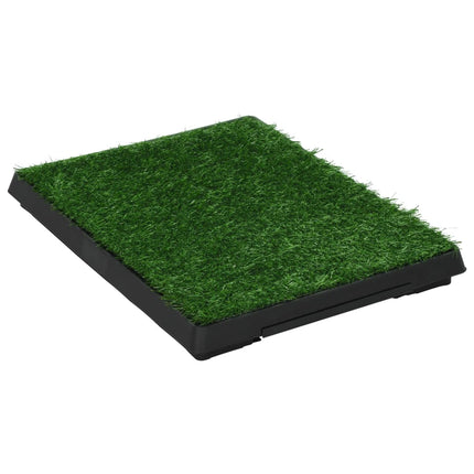 vidaXL Pet Toilet with Tray and Artificial Turf Green 63x50x7 cm WC