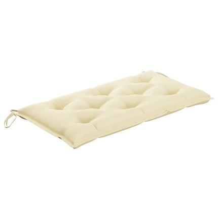vidaXL Garden Bench Cushion Cream White 100x50x7 cm Fabric