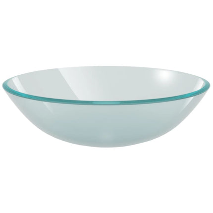 vidaXL Basin Tempered Glass 42 cm Frosted