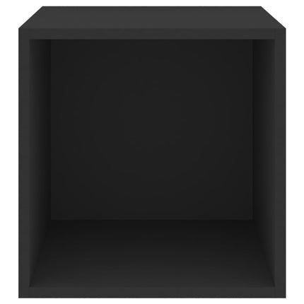 vidaXL Wall Cabinet Black 37x37x37 cm Chipboard