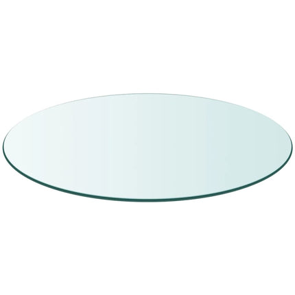 vidaXL Table Top Tempered Glass Round 600 mm