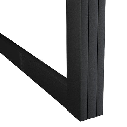 vidaXL Sliding Door Aluminium and ESG Glass 90x205 cm Black