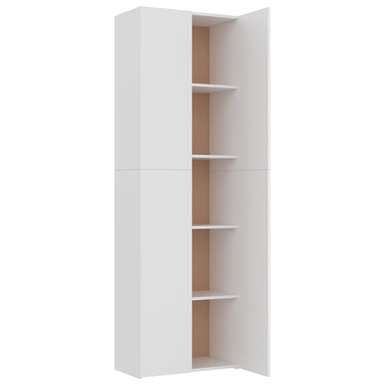 Office Cabinet White 60x32x190 cm Engineered Wood
