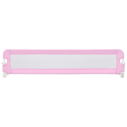 vidaXL Toddler Safety Bed Rail Pink 180x42 cm Polyester