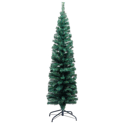 vidaXL Slim Artificial Christmas Tree with Stand Green 120 cm PVC