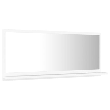 vidaXL Bathroom Mirror White 90cm Chipboard