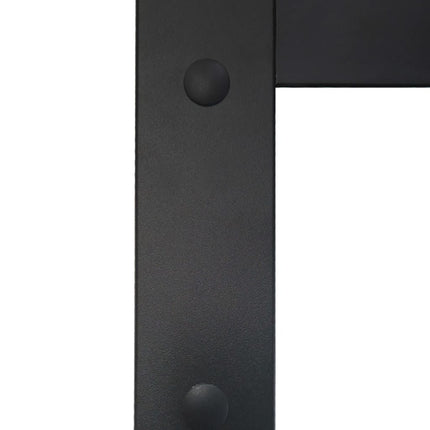 vidaXL Sliding Door Aluminium and ESG Glass 102.5x205 cm Black