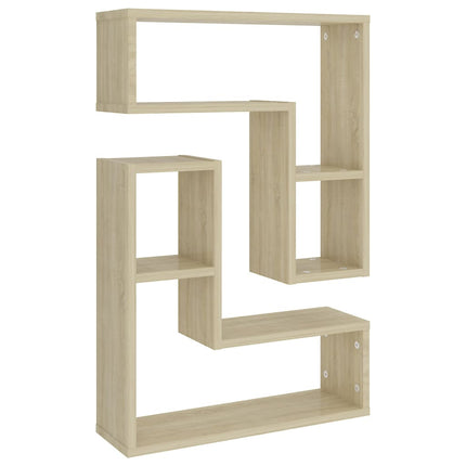 vidaXL Wall Shelves 2 pcs Sonoma Oak 50x15x50 cm Chipboard