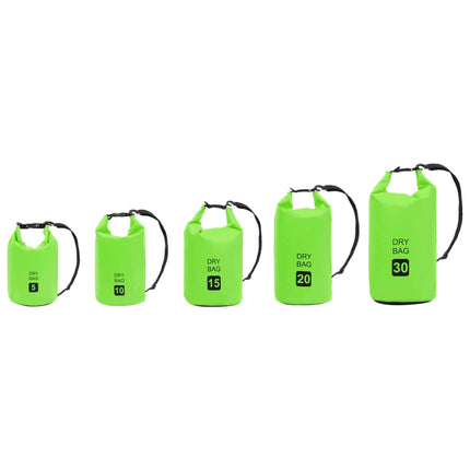 vidaXL Dry Bag Green 20 L PVC