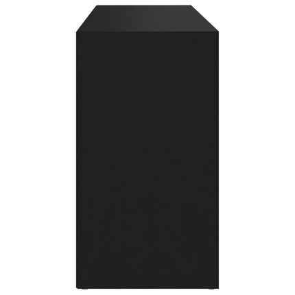 vidaXL Shoe Bench Black 103x30x54.5 cm Chipboard