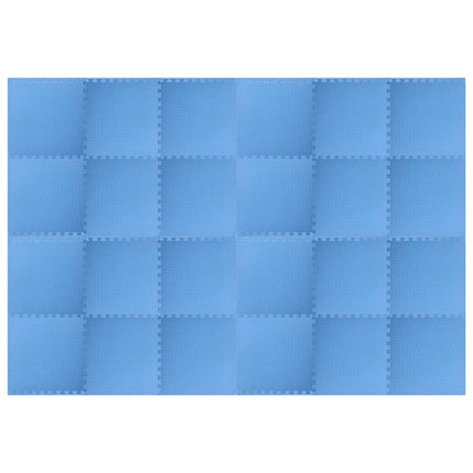 vidaXL Floor Mats 24 pcs 8.64 ㎡ EVA Foam Blue