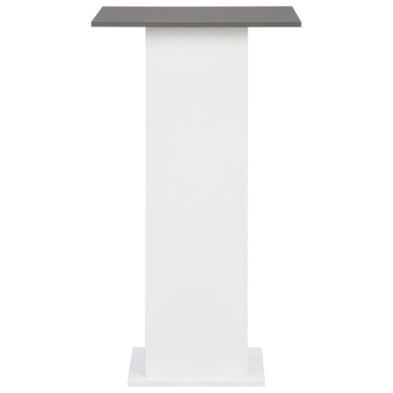 vidaXL Bar Table White and Anthracite Grey 60x60x110 cm
