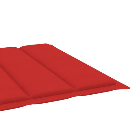 vidaXL Sun Lounger Cushion Red 200x70x3 cm Fabric