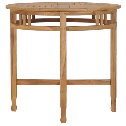 vidaXL Dining Table Ø 80 cm Solid Teak Wood