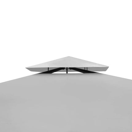 vidaXL Poly Rattan Gazebo with Cream White Roof 3 x 4 m