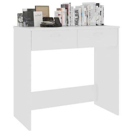vidaXL Desk White 80x40x75 cm Chipboard